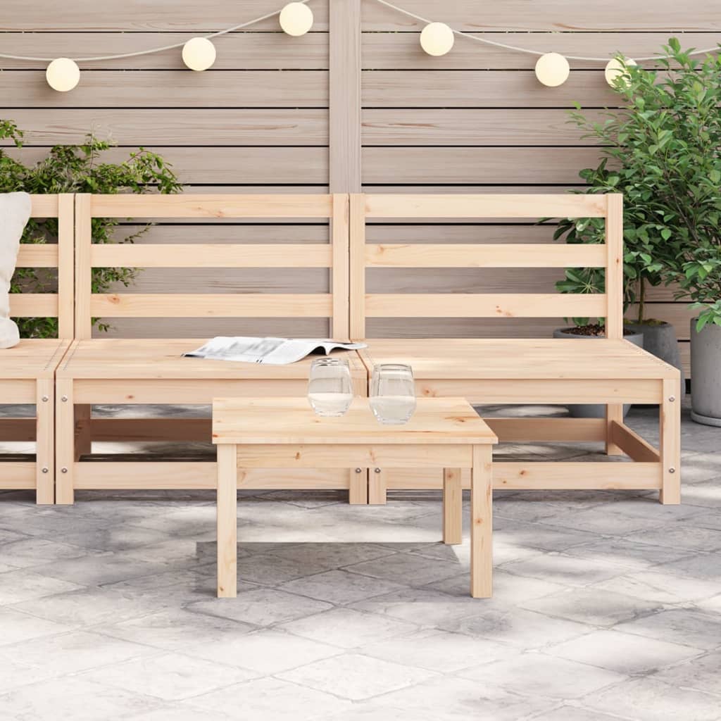 Divani Da Giardino Senza Braccioli 2pz 70x70x67cm Massello Pino
