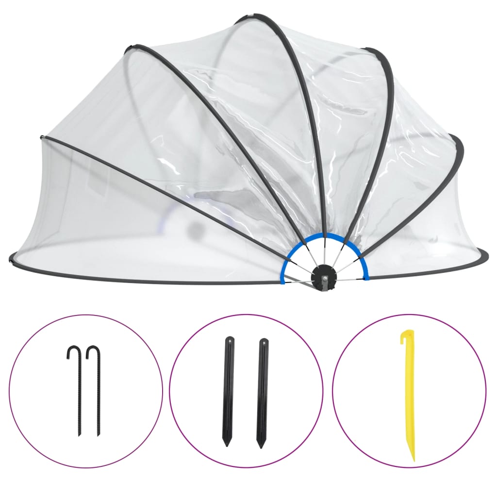 Cupola Per Piscina Rotonda 467x234 Cm Pvc - Image 6