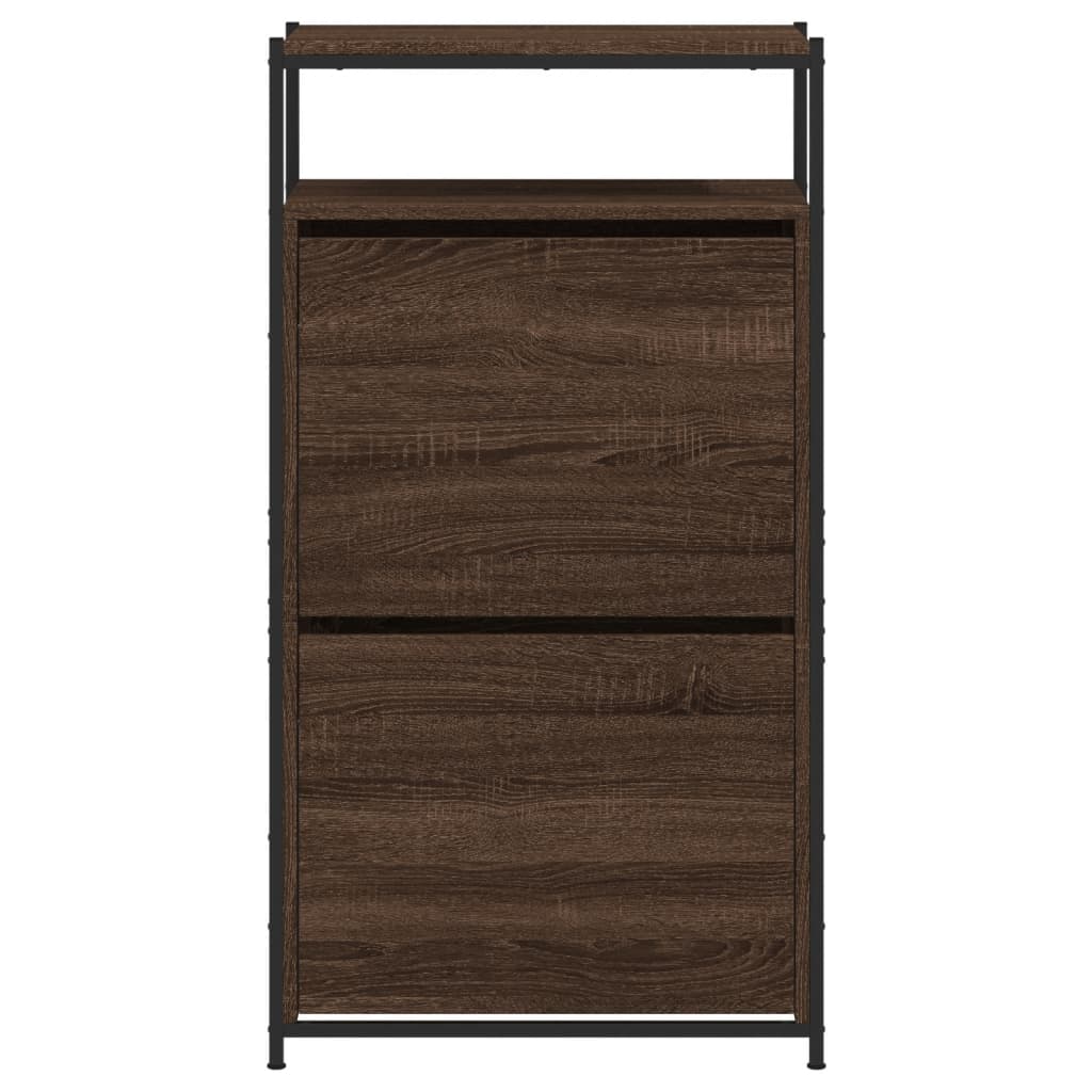 Scarpiera Rovere Marrone 60x34x112 Cm In Legno Multistrato - Image 3