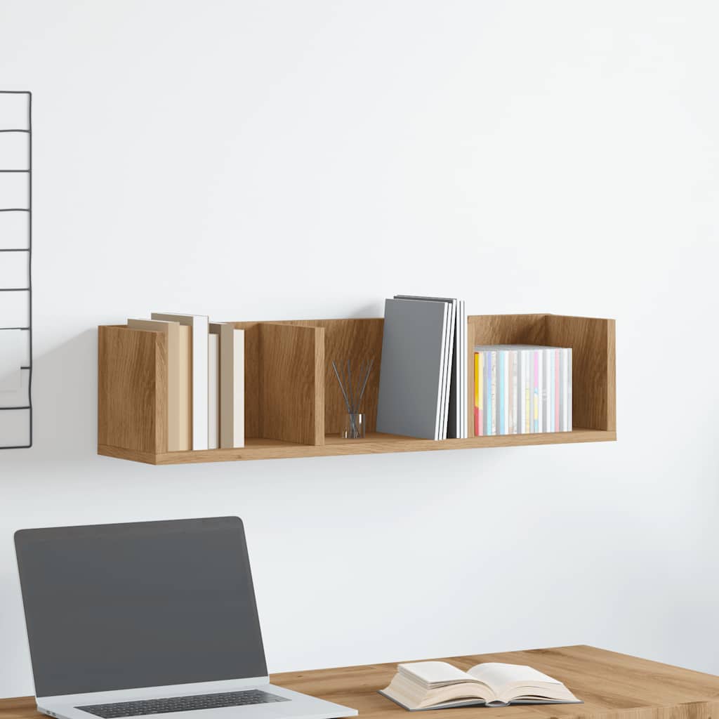 Mensola A Muro Cd Artigianale 75x18x18 Cm Legno Multistrato - Image 2