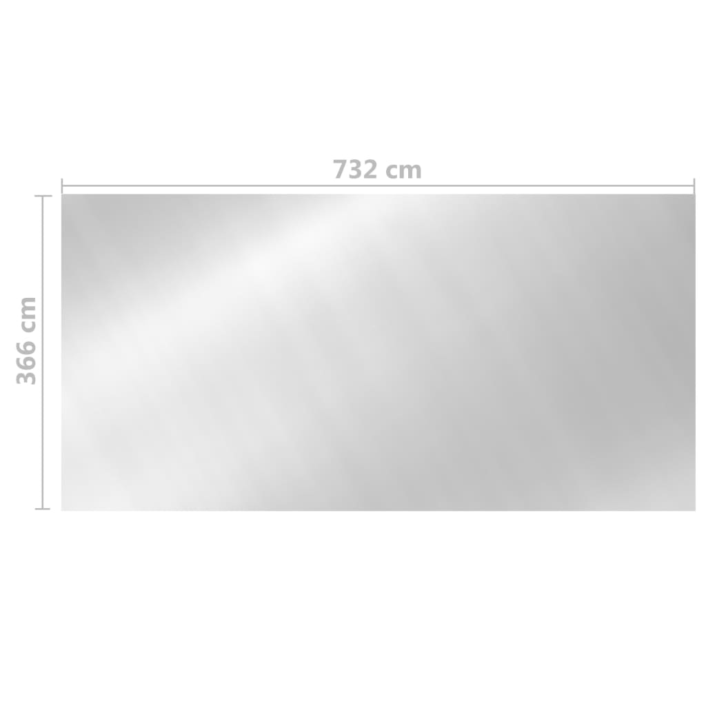 Copertura Per Piscina Argento 732x366 Cm In pe - Image 3