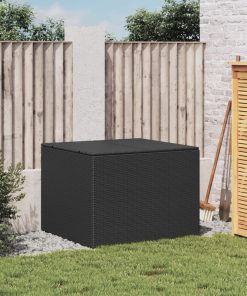 Contenitore Da Giardino Nero 291l In Polyrattan