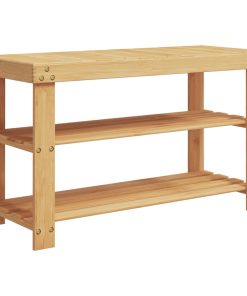 Scarpiera 3 Ripiani 70x27,5x45 Cm Bambù