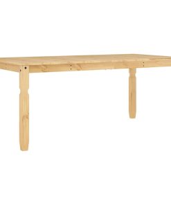 Tavolo Da Pranzo Corona 180x90x75 Cm In Legno Massello Di Pino