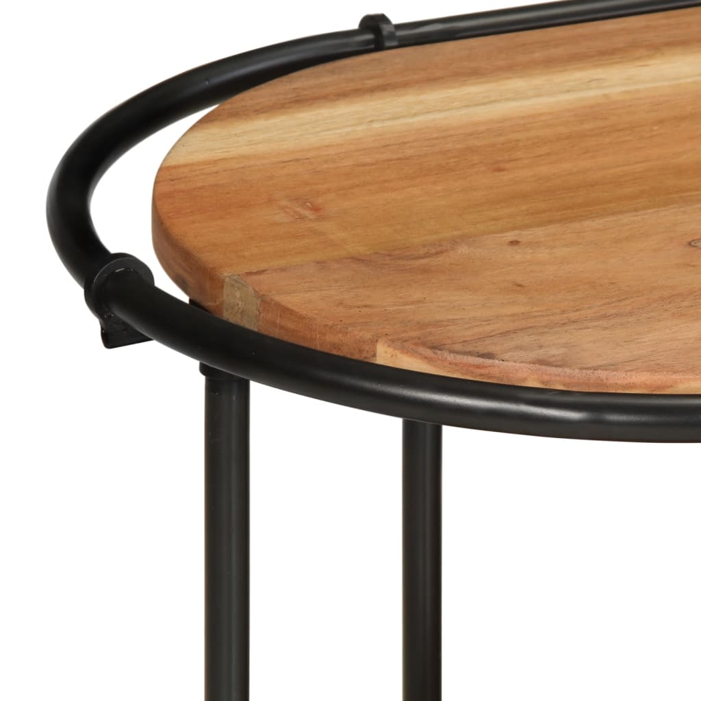 Mobile Porta Tv 200x42x40 Cm In Legno Massello Di Acacia - Image 3