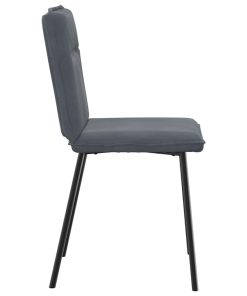 Sedie Da Pranzo 2 Pz Grigio Scuro In Velluto
