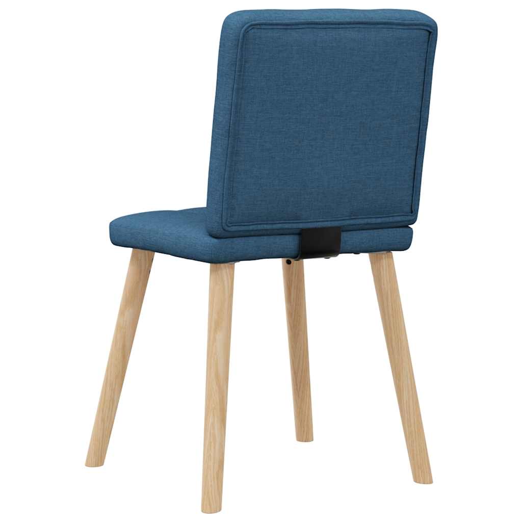 Sedie Da Pranzo 2 Pz Blu In Tessuto