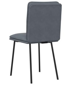 Sedie Da Pranzo 2 Pz Grigio Scuro In Velluto