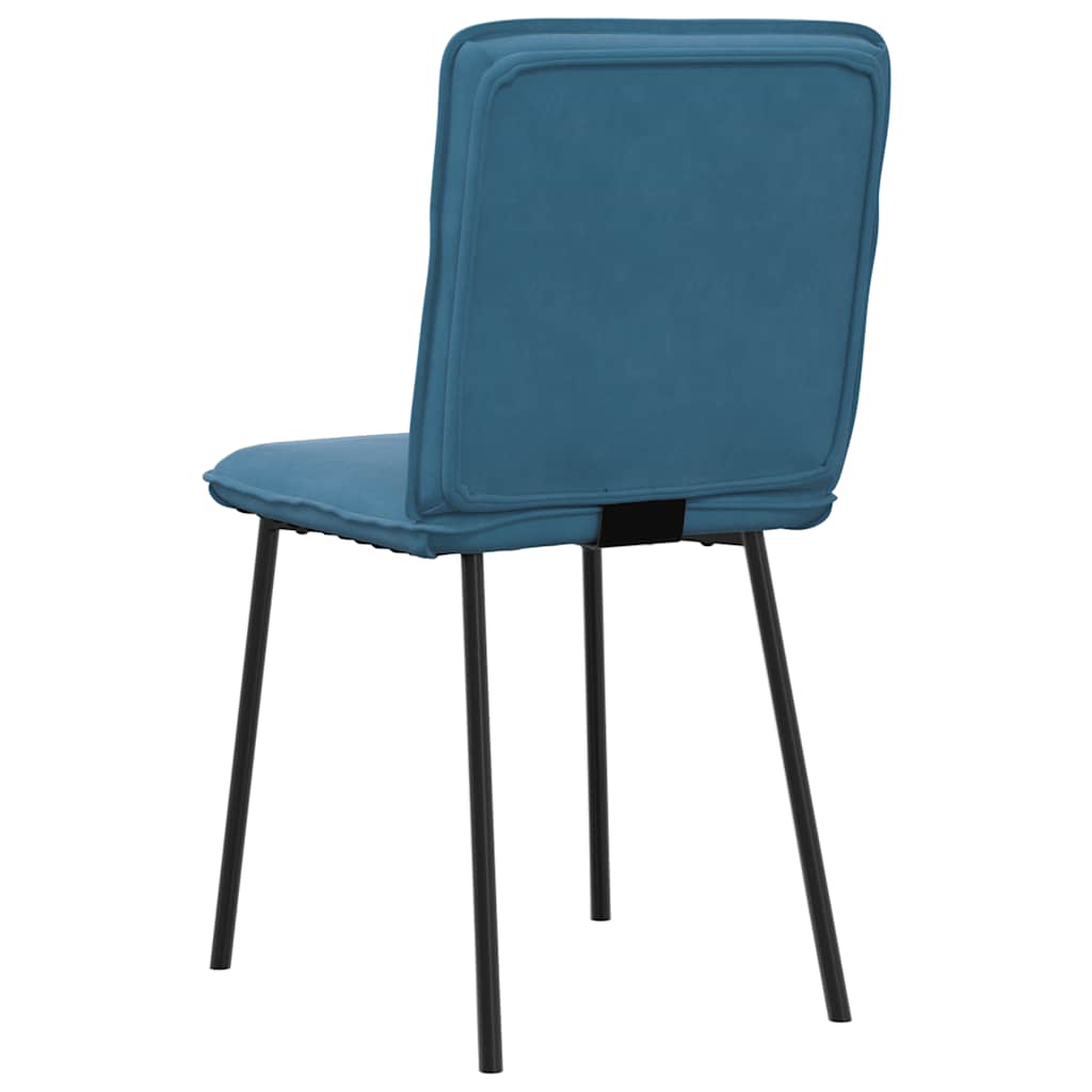 Sedie Da Pranzo 2 Pz Blu In Velluto