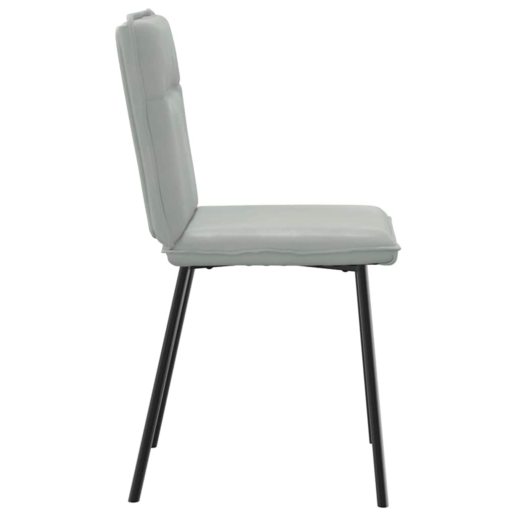 Sedie Da Pranzo 6 Pz Grigio Chiaro In Velluto