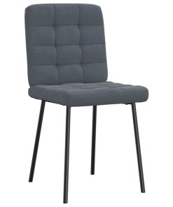 Sedie Da Pranzo 2 Pz Grigio Scuro In Velluto