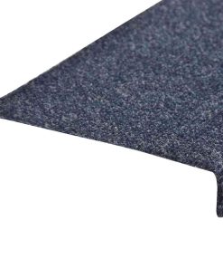 Tappetini Per Scale Autoadesivi 30 Pz 65x21x4 Cm Blu Bordo Rettangolare