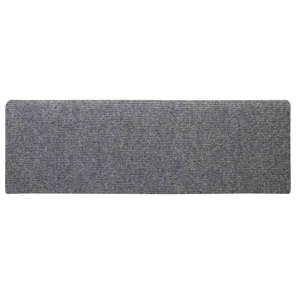 Tappetini Per Scale Autoadesivi 30 Pz 65x21x4 Cm Grigio Chiaro Bordo Rettangolare - Image 5