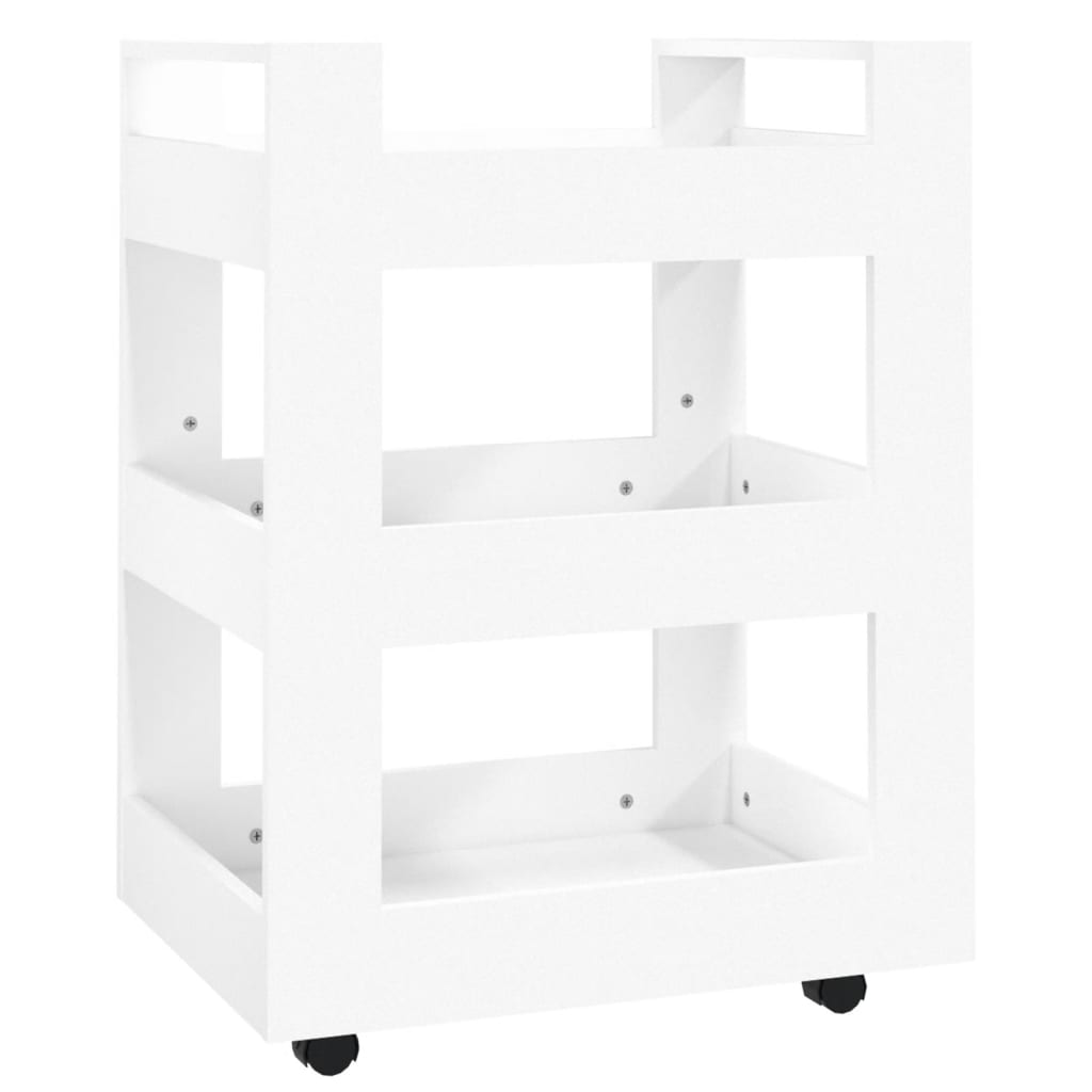 Carrello Da Cucina Bianco 60x45x80 Cm In Legno Multistrato - Image 6