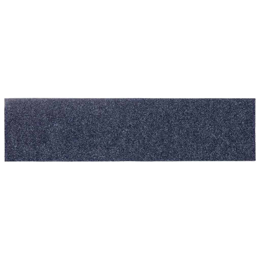 Tappetini Per Scale Autoadesivi 30 Pz 76x20 Cm Grigio Blu Rettangolari - Image 3