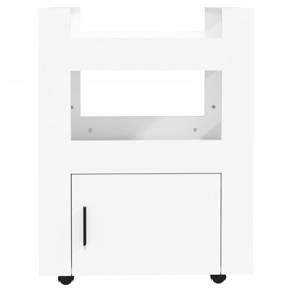 Carrello Da Cucina Bianco 60x45x80 Cm In Legno Multistrato - Image 3