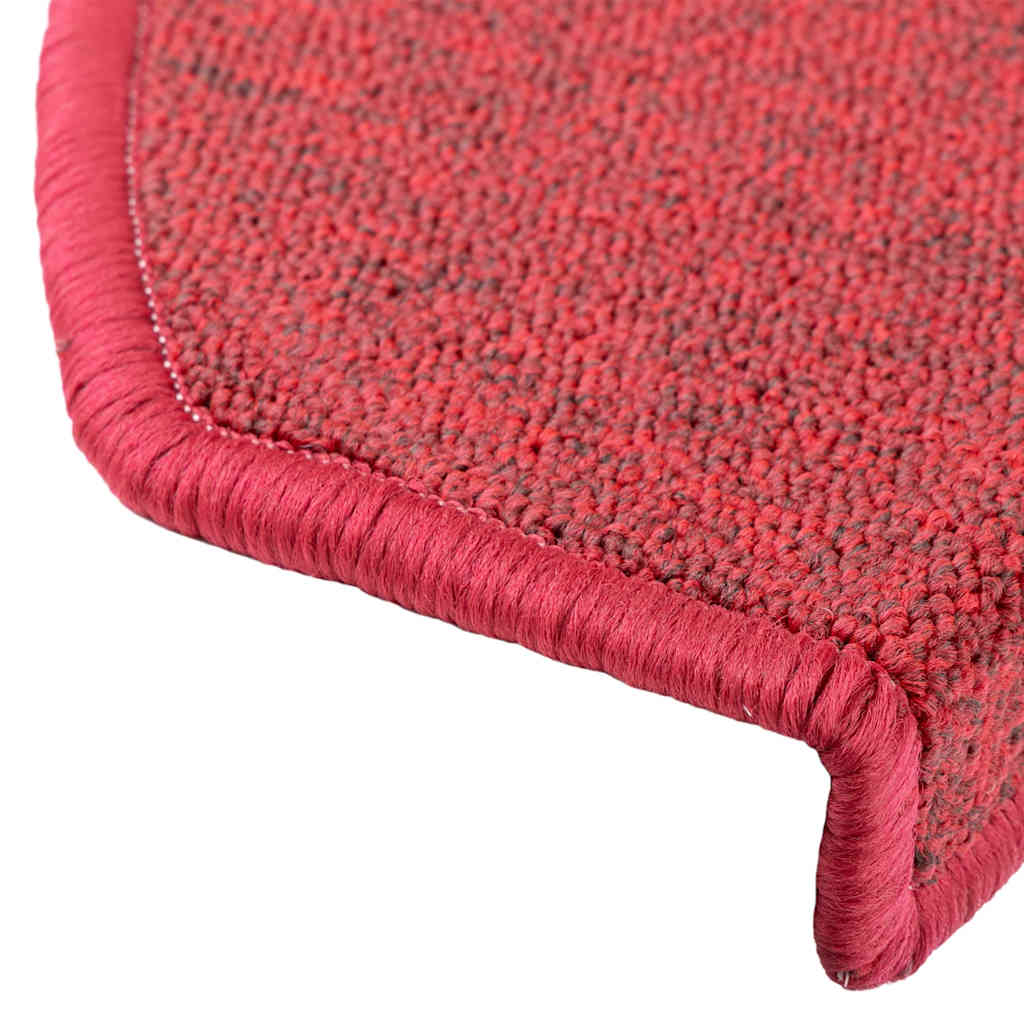 Tappetini Per Scale 30 Pz Rosso Bordò 65x24x4 cm