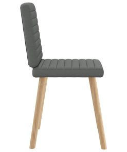 Sedie Da Pranzo 4 Pz Grigio Scuro In Tessuto