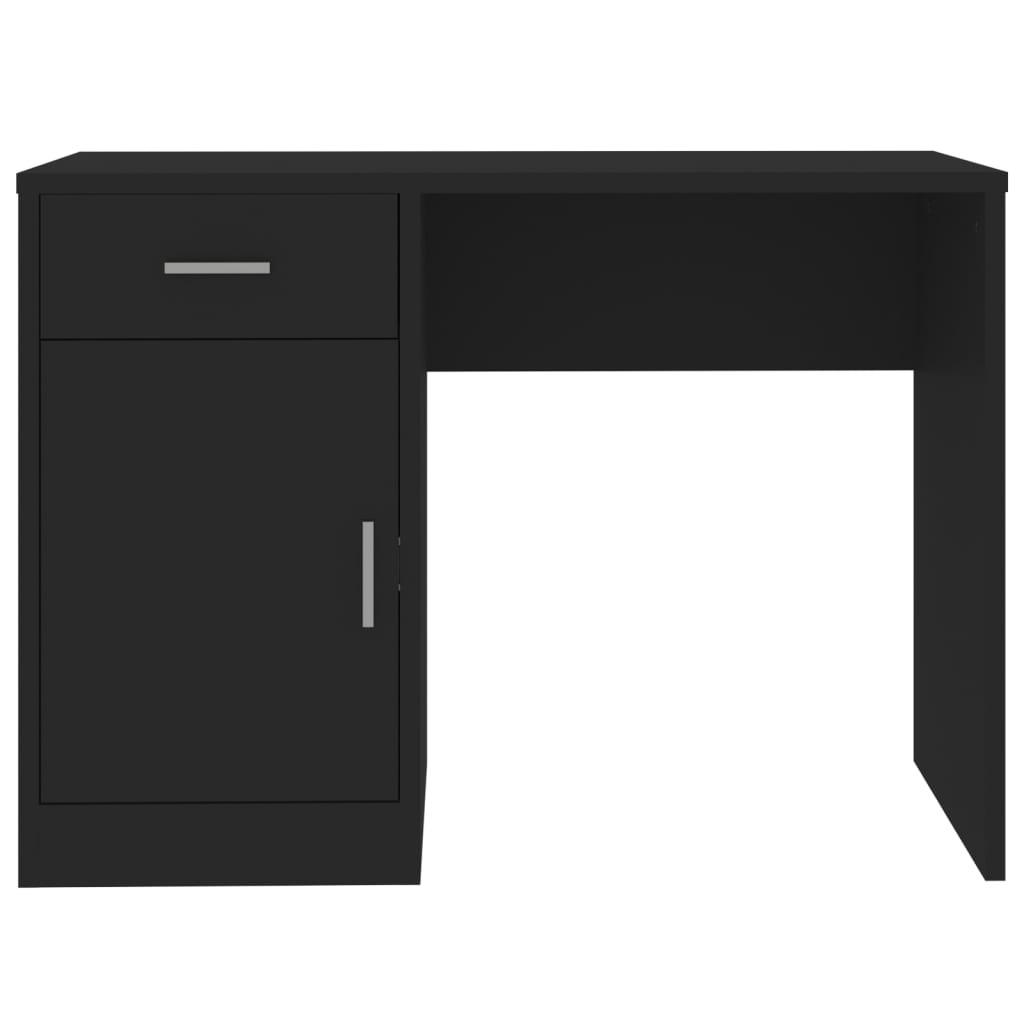 Scrivania Cassetto Nero 100x40x73cm Legno Multistrato - Image 6