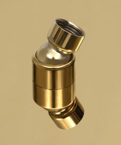 Testa Doccia A Pioggia Acciaio Inox 40x30 Cm Rettangolare Oro