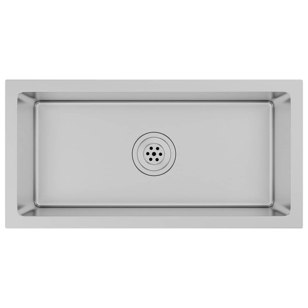 Lavello Da Cucina Lavorato A Mano In Acciaio Inox - Image 3