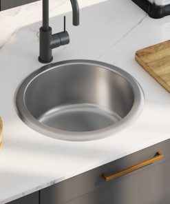 Lavello Da Cucina Con Filtro E Sifone In Acciaio Inox