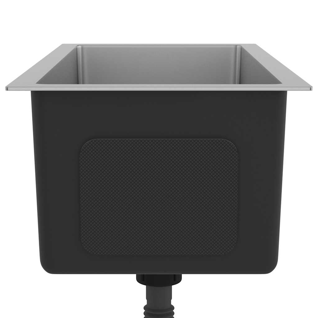 Lavello Da Cucina Lavorato A Mano In Acciaio Inox - Image 4