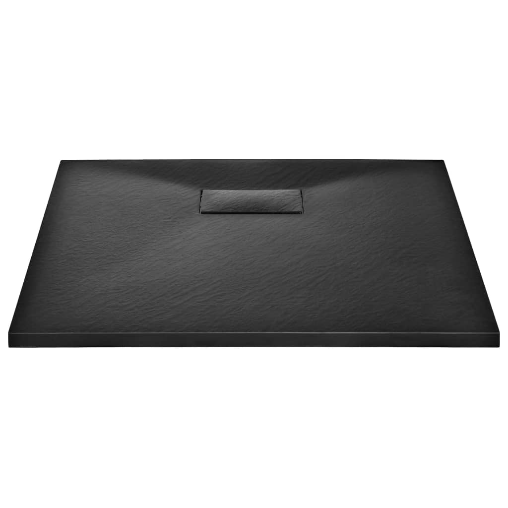 Piatto Doccia In Smc Nero 90x90 cm