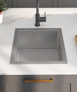 Lavello Da Cucina Lavorato A Mano In Acciaio Inox