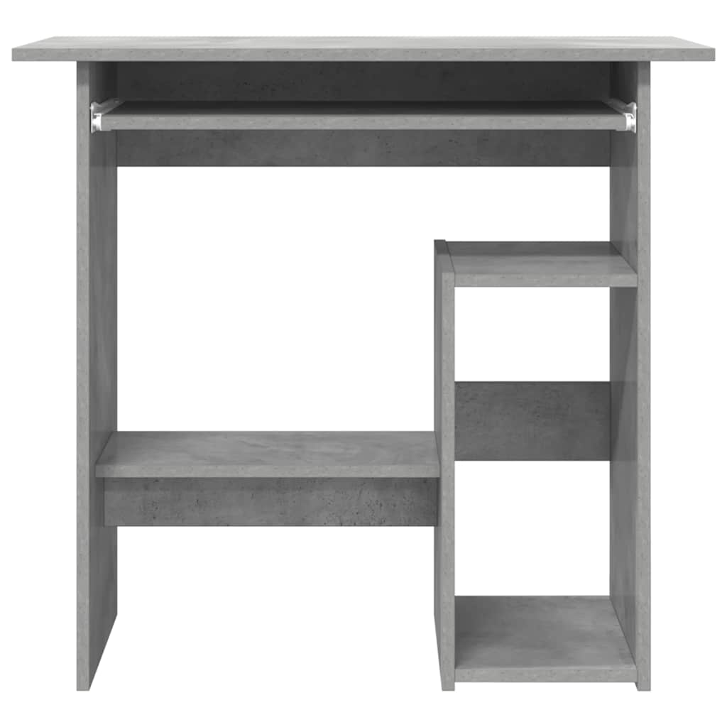 Scrivania Grigio Cemento 80x45x74 Cm In Legno Multistrato - Image 3