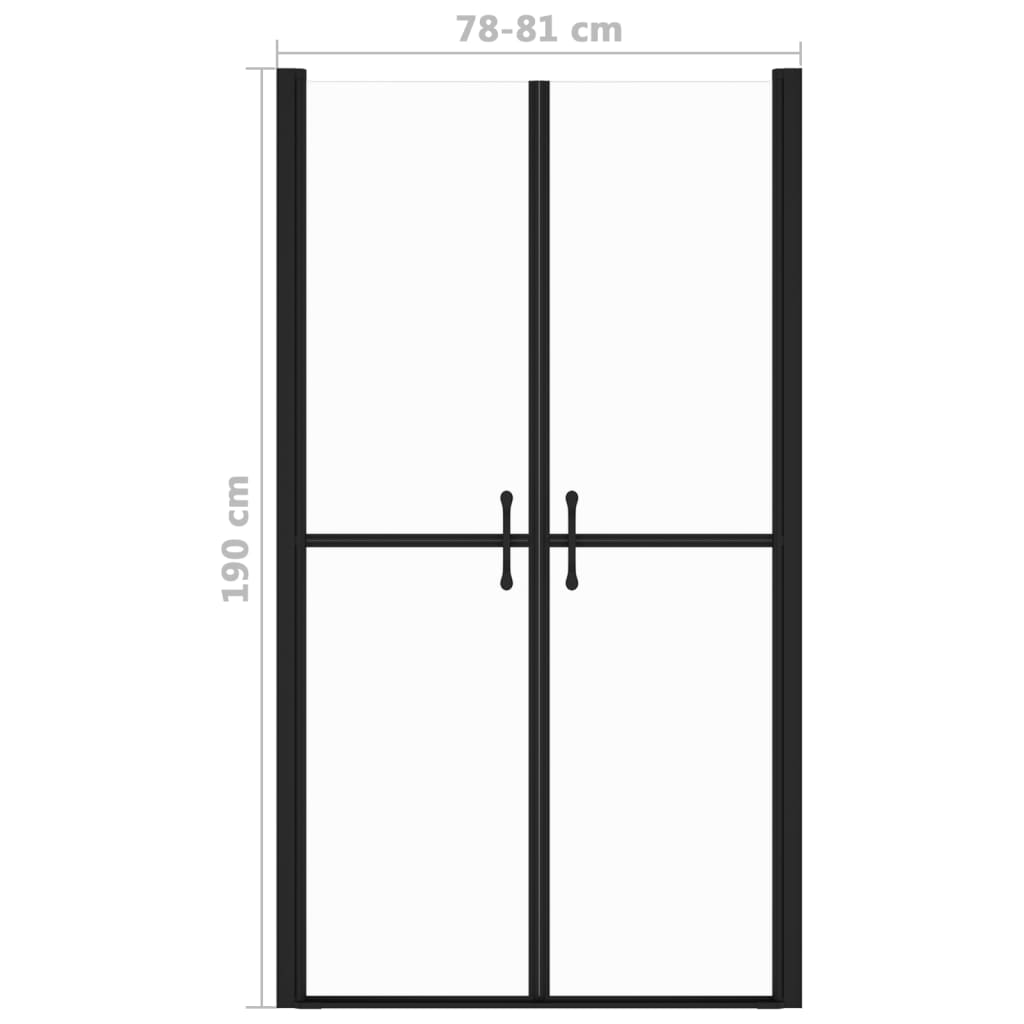 Porta Per Doccia In Esg Liscio (78-81)x190 cm