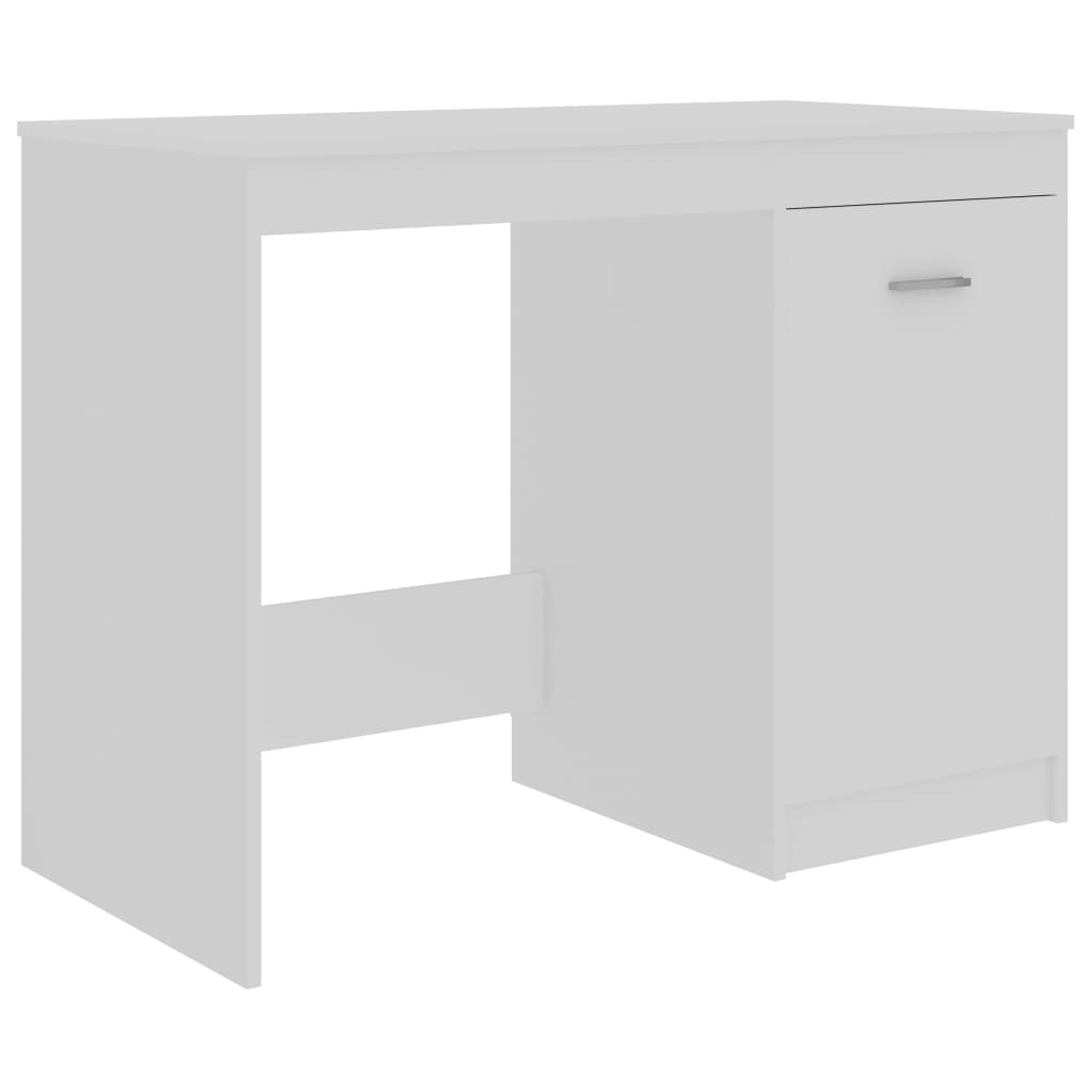 Scrivania Bianca 100x50x76 Cm In Legno Multistrato - Image 4
