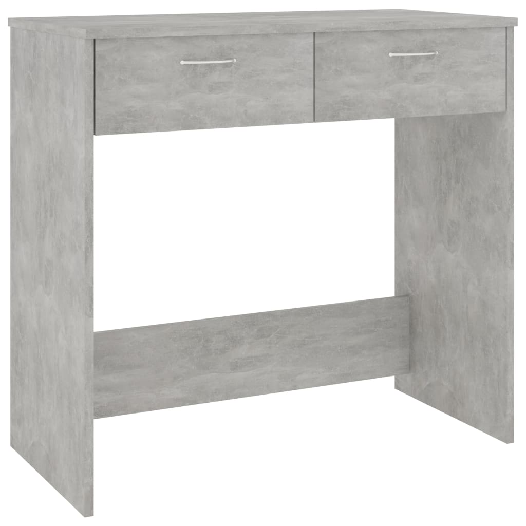 Scrivania Grigio Cemento 80x40x75 Cm In Legno Multistrato - Image 6