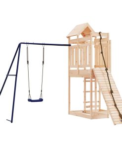 Set Da Gioco Da Esterno In Legno Massello Di Pino