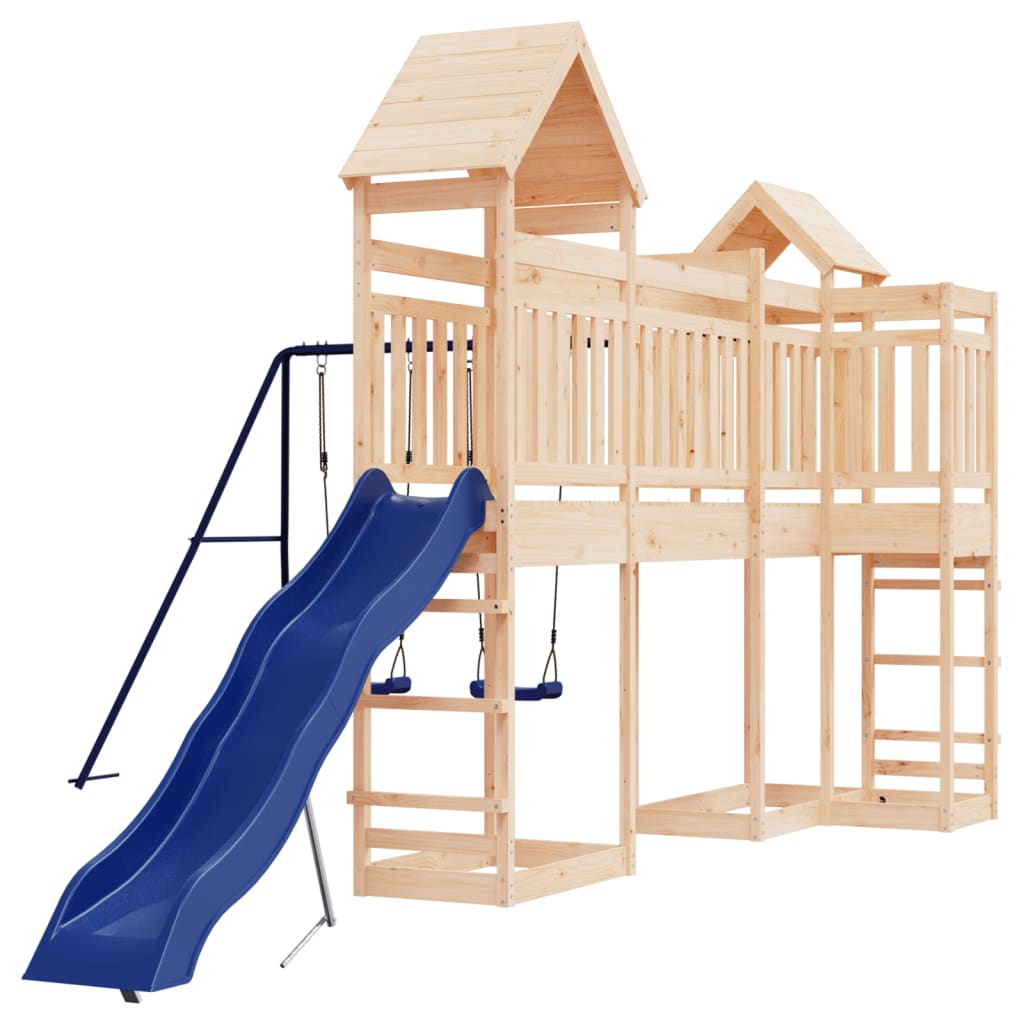 Set Da Gioco Da Esterno In Legno Massello Di Pino