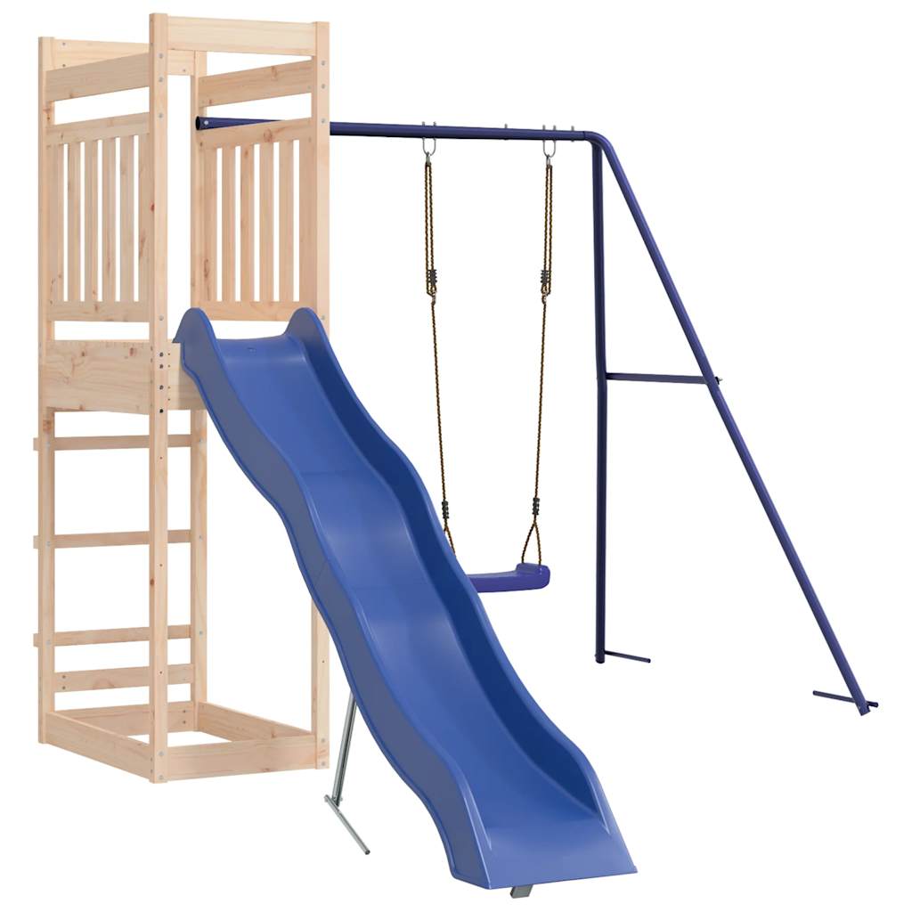 Set Da Gioco Da Esterno In Legno Massello Di Pino