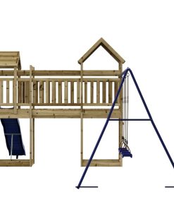 Set Da Gioco Da Esterno In Legno Di Pino Impregnato