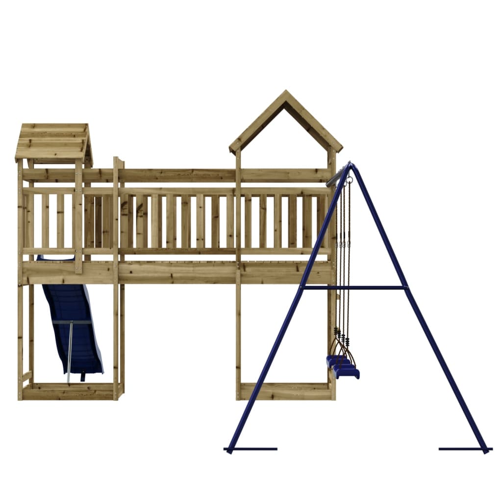 Set Da Gioco Da Esterno In Legno Di Pino Impregnato