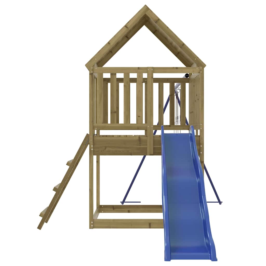 Set Da Gioco Da Esterno In Legno Di Pino Impregnato