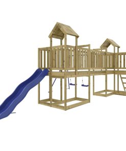 Set Da Gioco Da Esterno In Legno Di Pino Impregnato