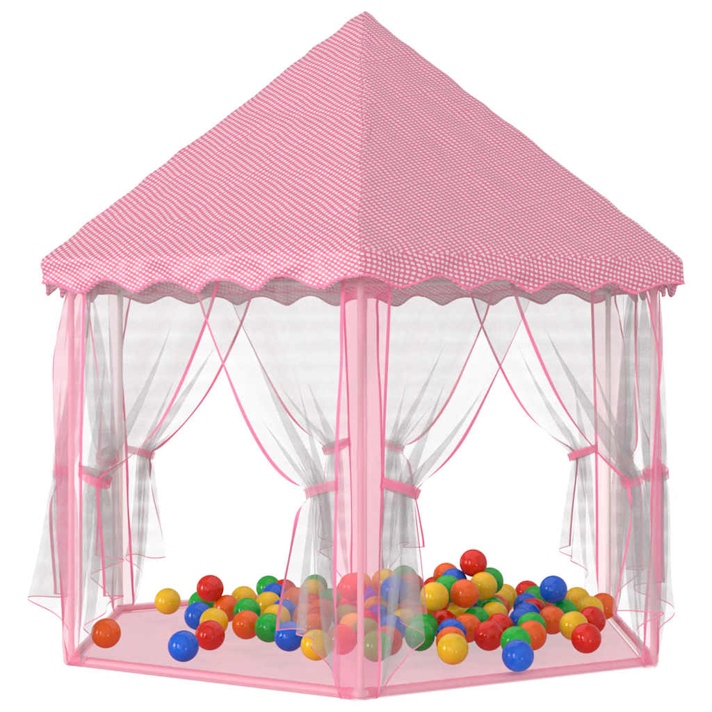 Tenda Da Gioco Principessa Con 250 Palline 133x140 Cm Rosa - Image 2