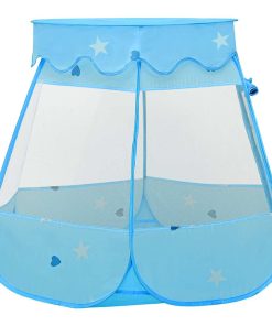 Tenda Da Gioco Per Bambini Blu Con 250 Palline 102x102x82 cm