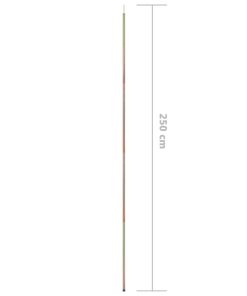 Aste Per Parasole A Vela 2 Pz 250 Cm Acciaio Zincato