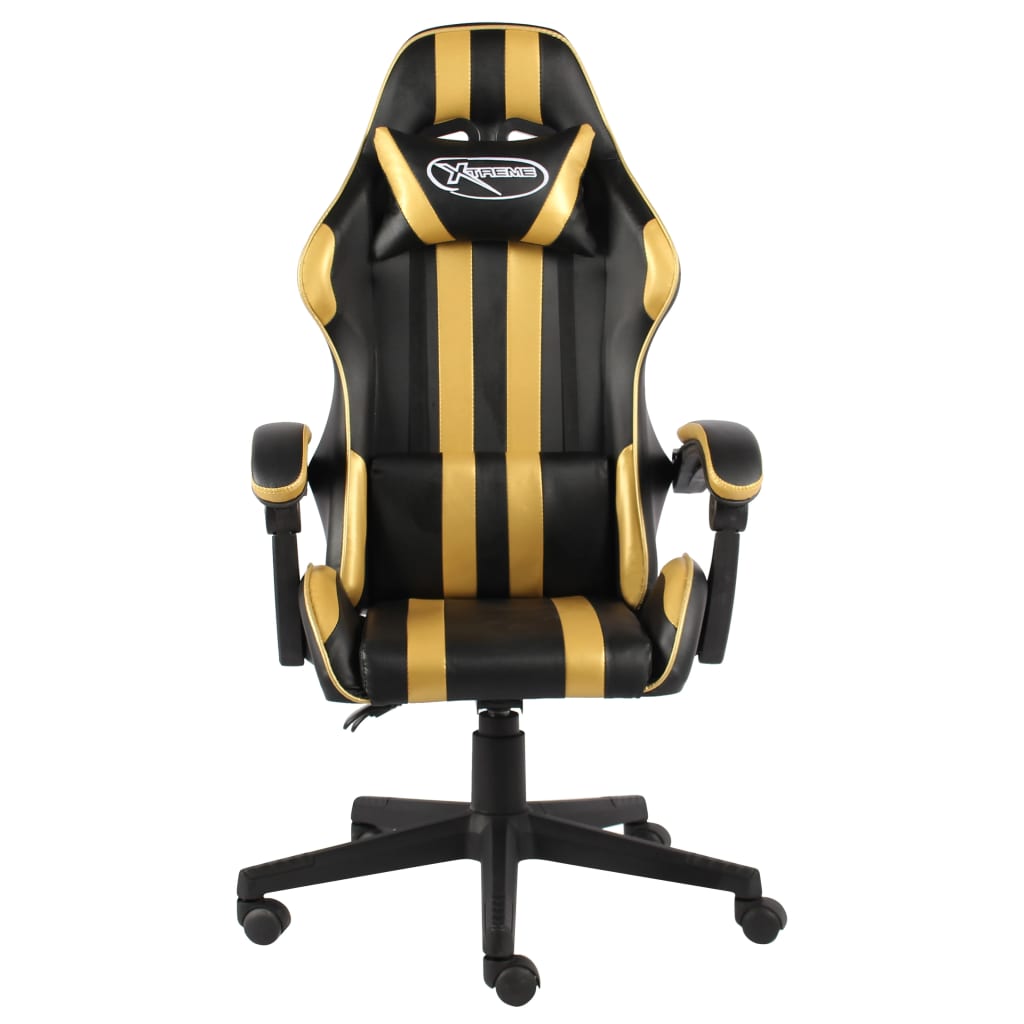 Sedia Da Gaming Nero E Oro In Similpelle - Image 5