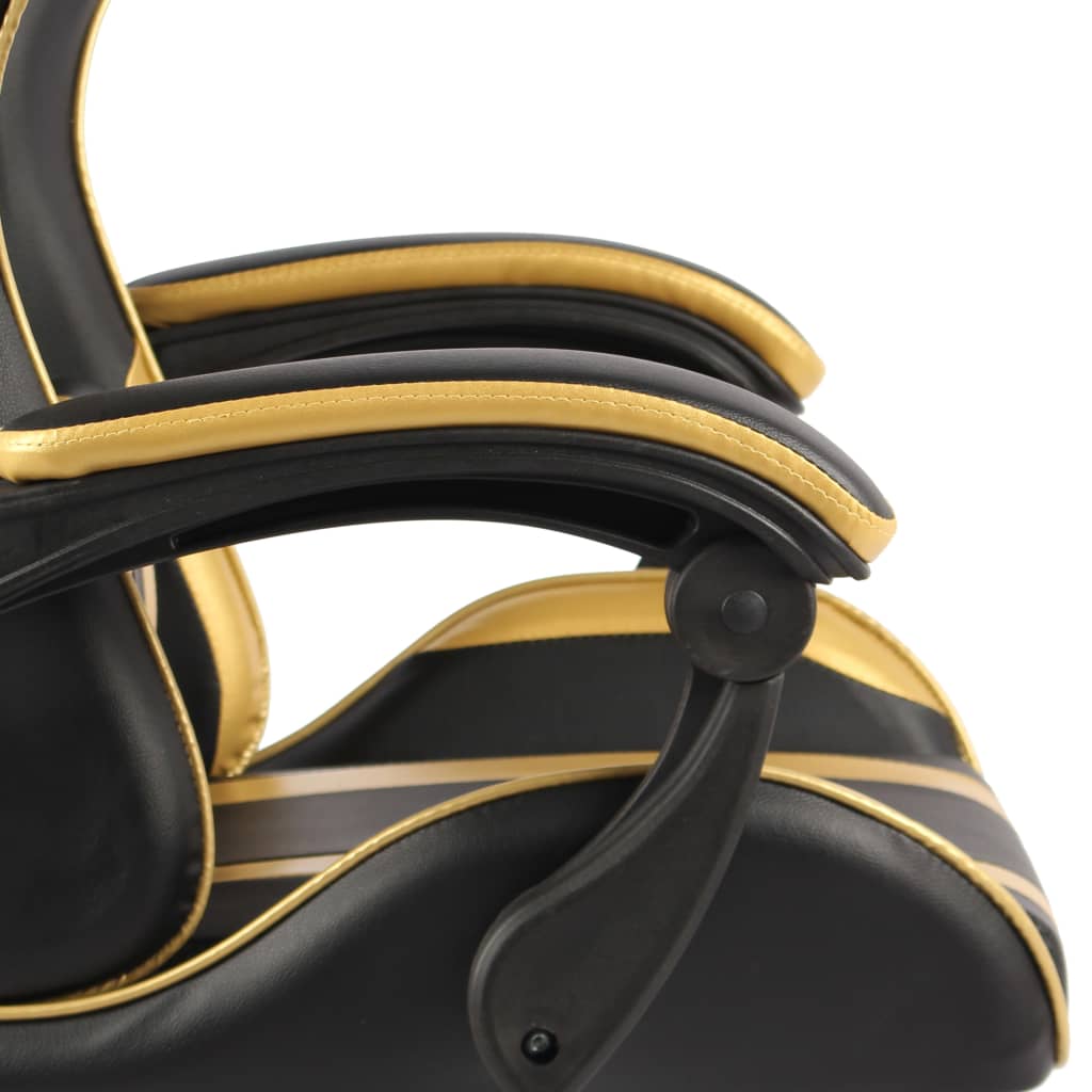 Sedia Da Gaming Nero E Oro In Similpelle - Image 4