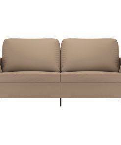 Divano A 2 Posti Cappuccino 140 Cm In Similpelle