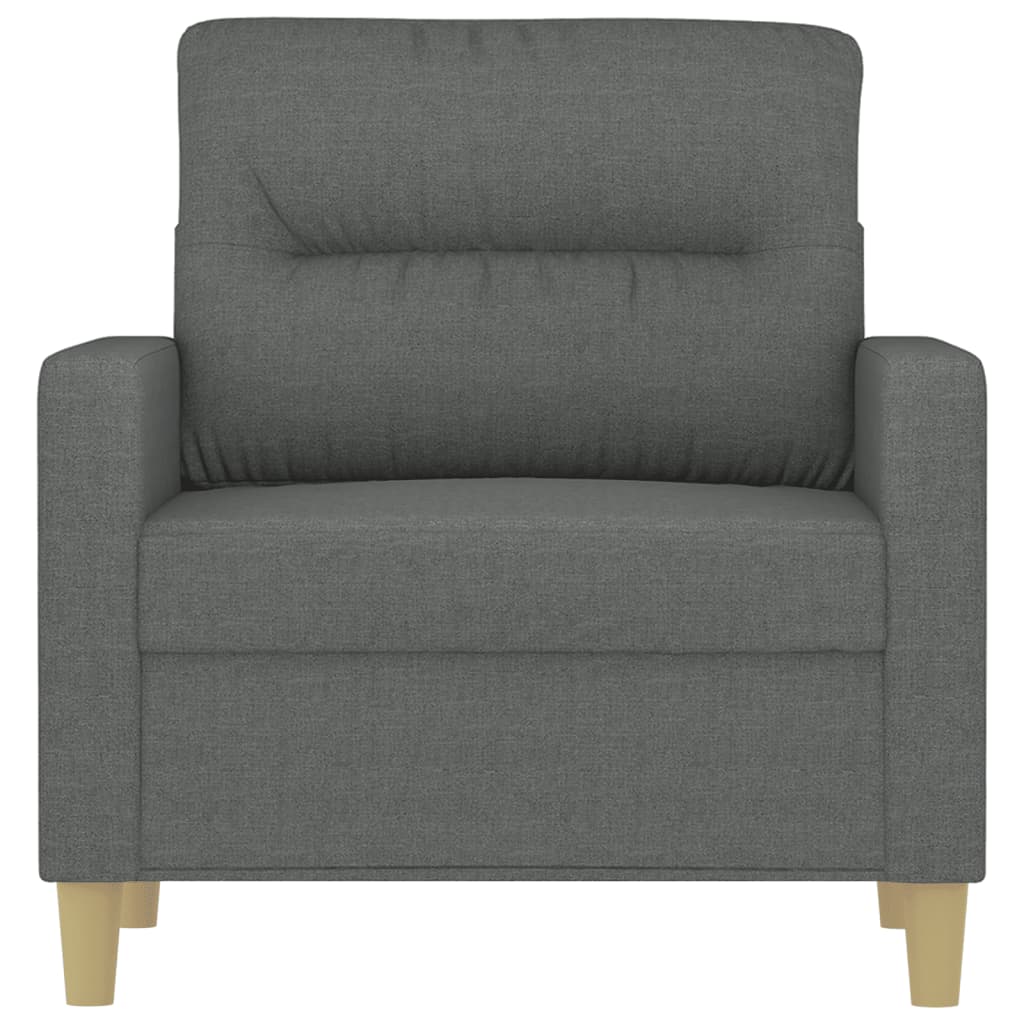 Poltrona Grigio Scuro 60 Cm In Tessuto