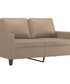 Divano A 2 Posti Cappuccino 140 Cm In Similpelle