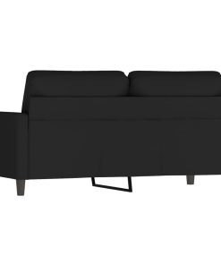 Divano A 2 Posti Nero 140 Cm In Velluto