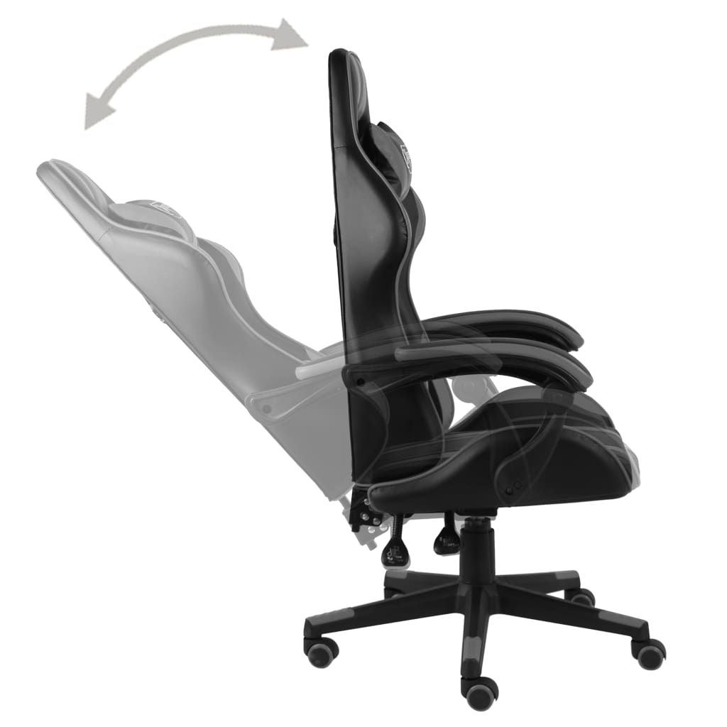 Sedia Da Gaming Nero E Grigio In Similpelle